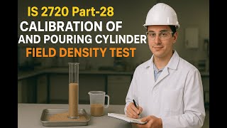 IS 2720 Part 28: Calibration of Sand Pouring Cylinder | Field Density Test Preparation