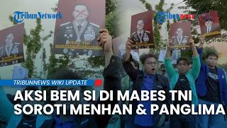 Massa BEM SI Demo Mabes TNI, Tuntut Transparansi Kasus Penyiraman Air Keras
