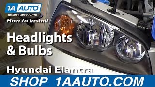 How To Replace Headlights 04-06 Hyundai Elantra