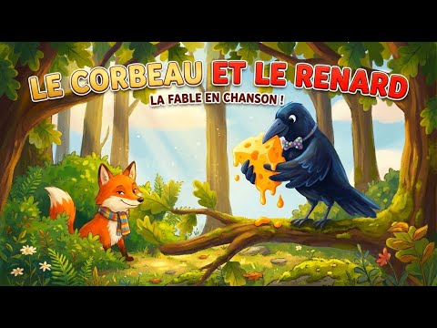 Le corbeau et le renard - Poème en chanson - Comptine pour enfant - Le Monde des Minos