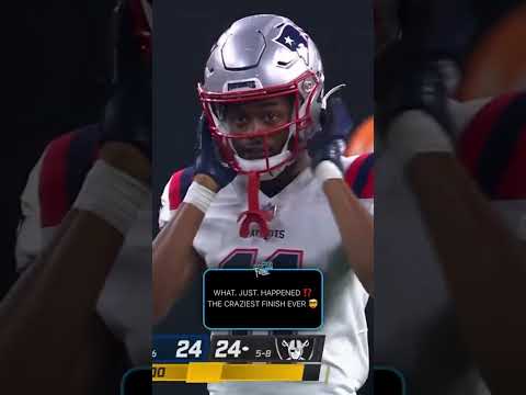 Craziest finish in NFL history! #nfl #nflfootball #nflnews #patriots #raiders #podcast #fyp #viral