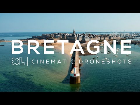 North Coast of Bretagne (????????France) from above | 4K Drone video