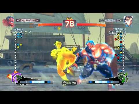 Super Street Fighter 4 Arcade Edition 2012 Wildcat815 sontyotu Hakan vs TAKAHOKO Chun Li   Ranked Match