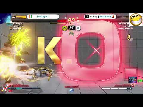 Hakuryuu (necalli) VS (cammy) vitality |  Hurricane... Masterz TV