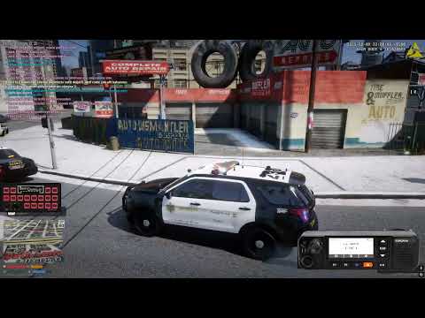 Lapd memuru kod 3 şeklinde olayı cevaplayıp şahsı etkisiz hale getiriyor.