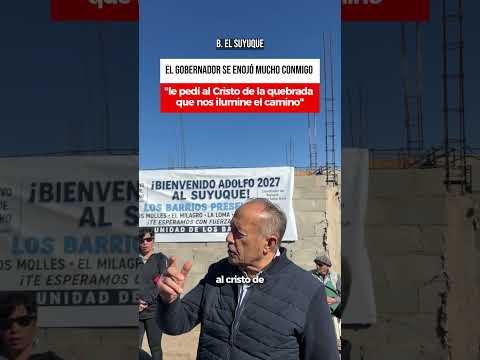 Le pedí al Cristo de la quebrada que nos ilumine el camino