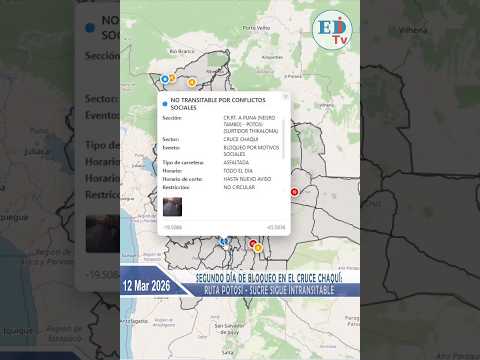 Segundo día de bloqueo en el cruce Chaquí: ruta Potosí-Sucre sigue intransitable