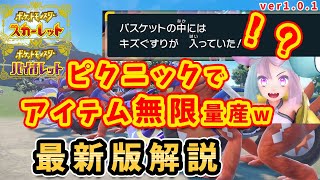 【ポケモンSV】ピクニックアイテム増殖最新版が発見されたので詳しく解説！！