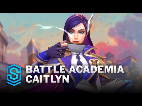 Battle Academia Caitlyn Wild Rift Skin Spotlight