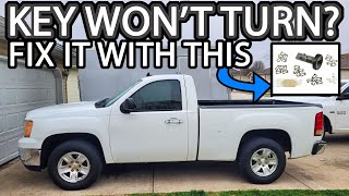 How to Replace Ignition Lock Cylinder GMC Sierra or Chevy Silverado (Key won