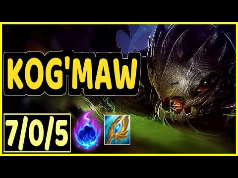 KOG'MAW VS ZIGGS - 7/0/5 KDA ADC GAMEPLAY
