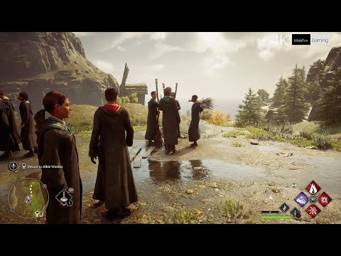 HOGWARTS LEGACY  ___  4K ULTRA Realistic High Graphics HDR Gameplay Clip - No Commentary