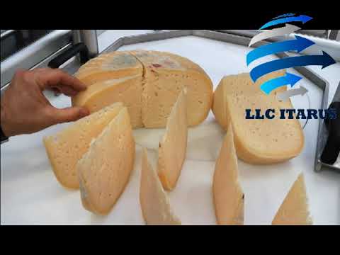 Нарезка сыра Гауда фиксированным весом