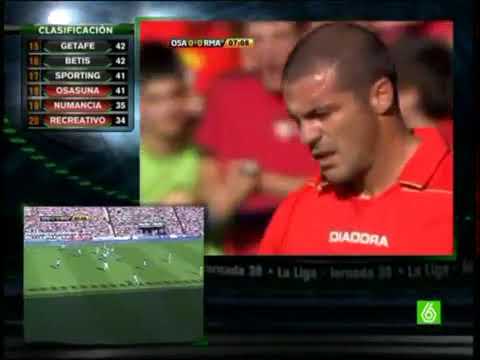La Liga 2008/09: Jornada 38ª - CA. Osasuna VS Real Madrid (30/05/2009) ● PARTIDO COMPLETO