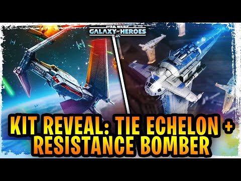 TIE Echelon + Resistance MG-100 Bomber Kit Reveal! New Tank Ships for the First Order and Resistance