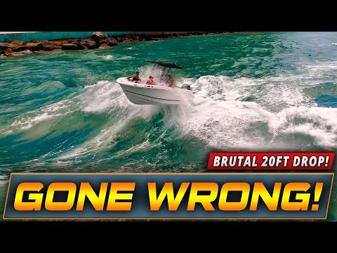 CLUELESS CAPTAIN DESTROYS HIS PASSENGERS AT HAULOVER INLET !! | HAULOVER BOATS | WAVY BOATS