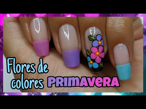 DECORACIÓN DE UÑAS FLORES FÁCIL PARA PRIMAVERA ♥ NailArt By Andy