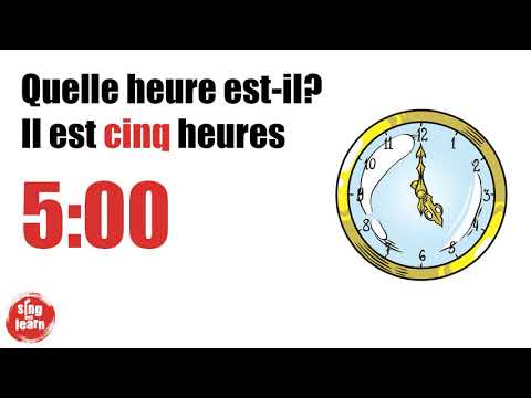 Quelle heure est-il chanson pour les enfants | Tell the time in French song for kids