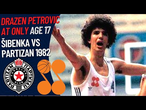 Drazen Petrovic AT ONLY AGE 17 | Šibenka VS Partizan 1982