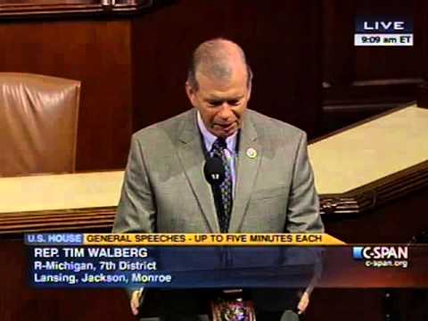 Rep Walberg speaks on Obama Administration Delaying Employer Mandate