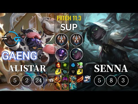 DFM Gaeng Alistar vs Senna Sup - KR Patch 11.3