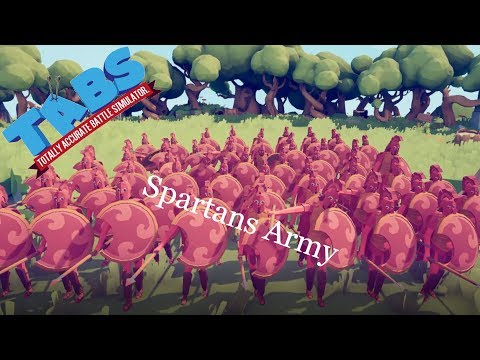 TABS | 60 Spartans Vs Every Secret Units + Secret Mod Units
