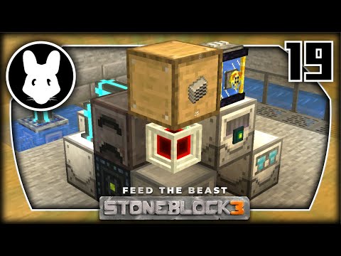 19 Let's Play StoneBlock 3 - LaserIO & Industrial Foregoing!