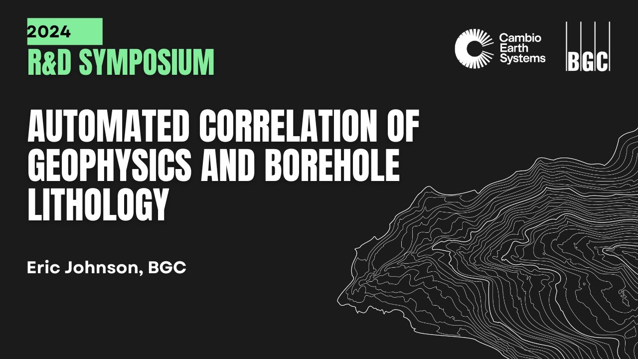 Automated correlation of geophysics and borehole lithology