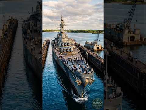 Which Iowa Class Giant Gets Emergency Repairs at Seeadler Harbor?