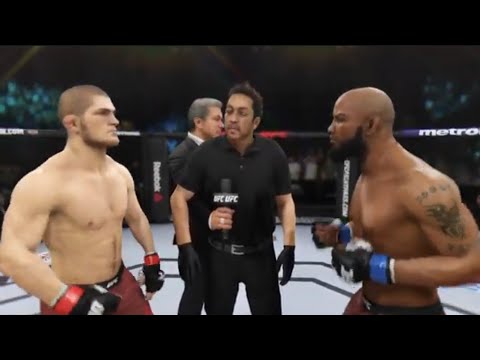 EA SPORTS UFC® Khabib Nurmagomedov Vs Yoel Romero - Bloodiest UFC (MMA) Fight English Commentary