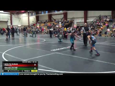 Novice Girls 60-62 Acelyn Duran Duran Elite Vs Brooklyn Ivie Longhorn Wrestling