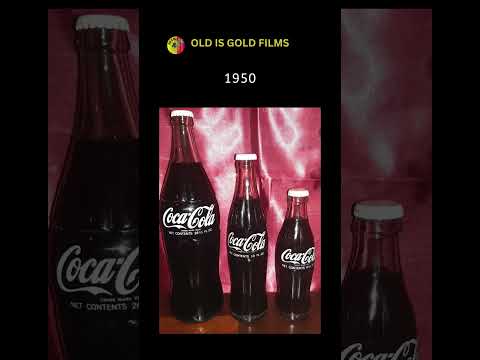 Evolution of Coca Cola Bottles 1899 - 2001  #oldisgold