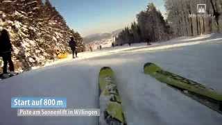 preview picture of video 'Skigebiet Willingen: Piste am Sonnenlift'