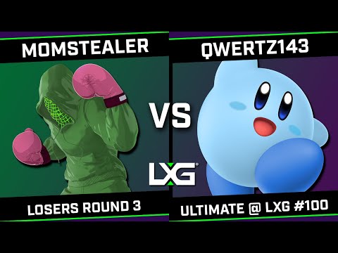 momstealer (Little Mac/Sephiroth) vs qwertz143 (Kirby) - Smash Ultimate @ LXG 100