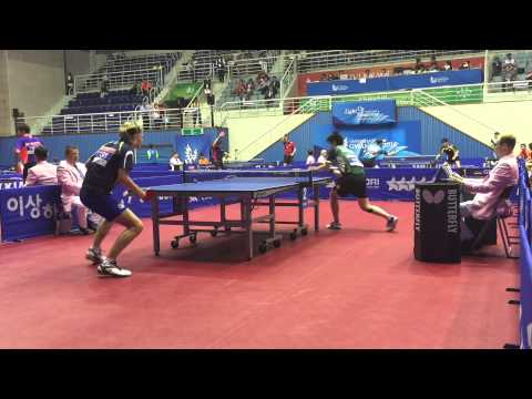 Gustaf Ericson (SWE) - Liang Qiu (GER) Universiade Gwangju 2015 Teams round of 16
