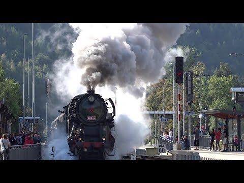 Parní vlak 464.202 Rosnička v Jeseníkách