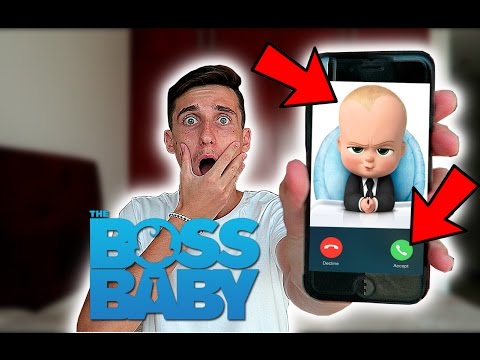 CALLING THE BOSS BABY *OMG HE ACTUALLY ANSWERED*