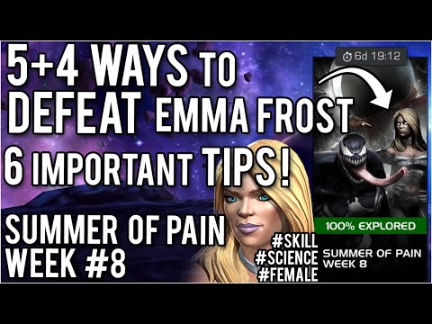Tips, Tricks and 9 Ways to defeat Emma Frost! Summer of Pain - Week #8 - Marvel Contest of Champions