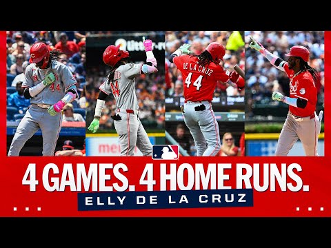 ELLY DE LA CRUZ ON FIRE: 4 home runs in 4 games for the FIRST TIME in his career!