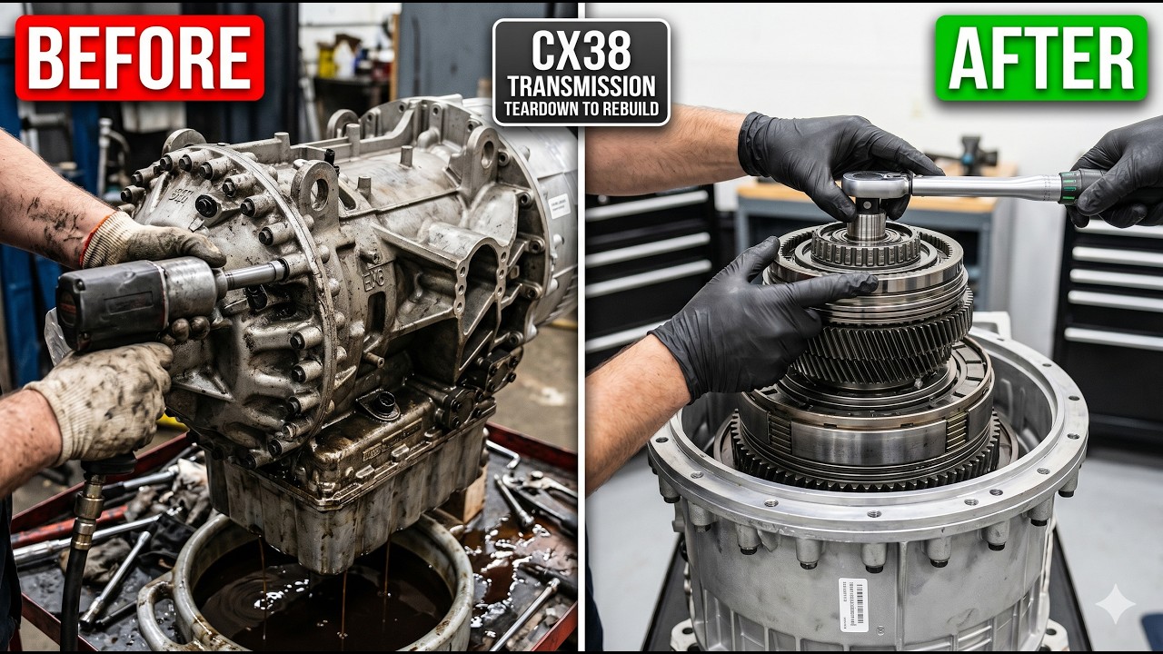 The Ultimate CATERPILLAR Rebuild: Tearing Down the Massive CX38 Transmission