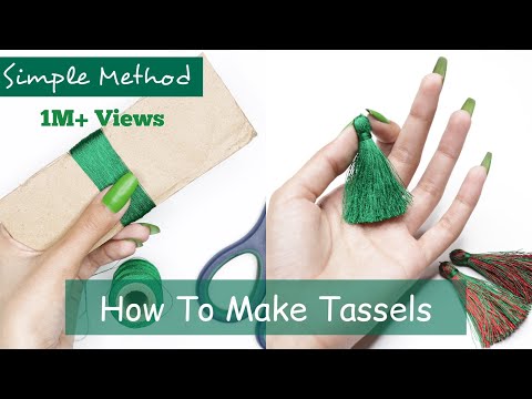 How to make tassels - Tassel Earrings - Silk Thread Tassels - Tassels for Saree - By Laraib