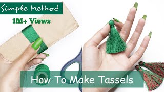 How to make tassels - Tassel Earrings - Silk Threa