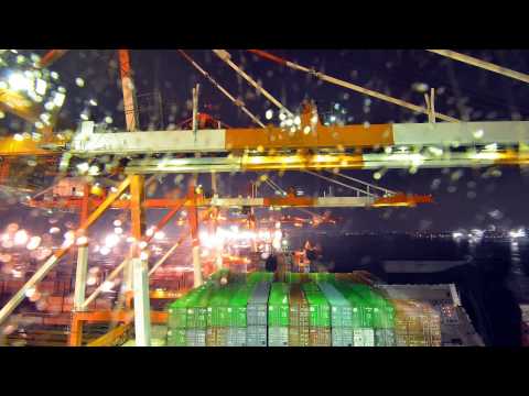 MOL Excellence - Loading at Nagoya, Japan