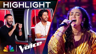 Madison Curbelo Honors Her Father with a TEAR-JERKING Performance of Landslide | Voice Playoffs