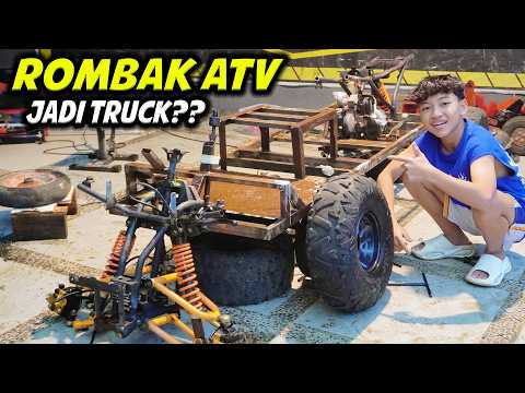 RUBAH ATV JADI TRUK??!! SASIS DIMAS COBA DIPASANG MESIN, BEGINI JADINYA..