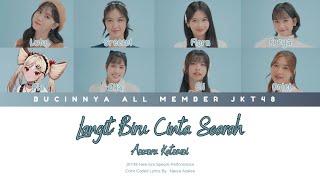 Download lagu JKT48 - Langit Biru Cinta Searah (Aozora Kataomoi) New Era Version Color Coded Lyrics mp3