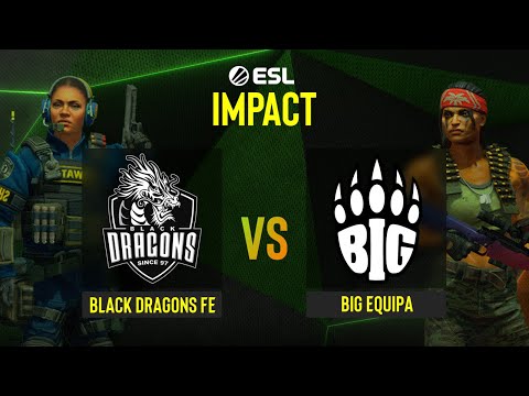 Black Dragons fe vs BIG EQUIPA | Map 2 Overpass | ESL Impact League Season 1 Finals