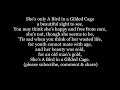 A BIRD IN A GILDED CAGE Lyrics Words trending sing along music song 1900 Harry Von Tilzer