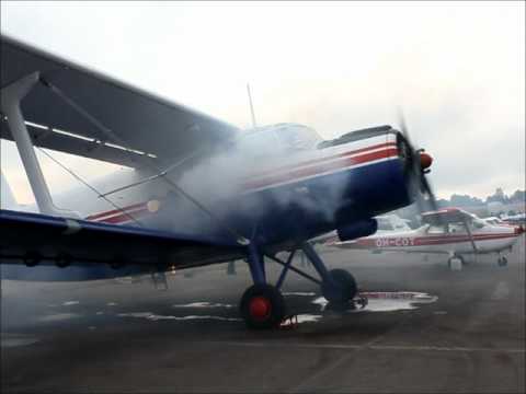 Antonov An-2 startup, takeoff and landing