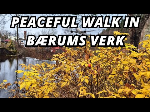 Morning Walk in Bærums Verk | Peaceful Village Near Oslo (4K)